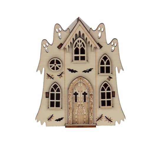 4" Ghostly Villa DIY LED Wood Décor by Make Market®